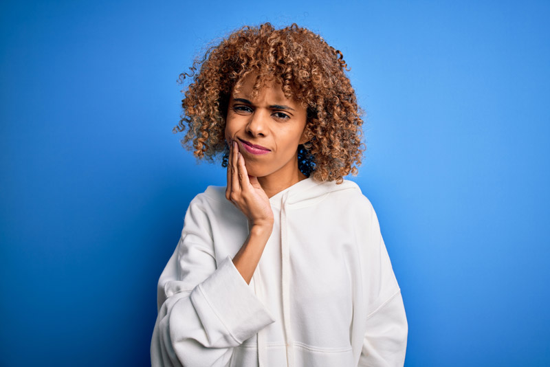 Dental Patient In Pain From Gum Disease